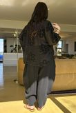 Sabo Boucle Flower Blouse Black
